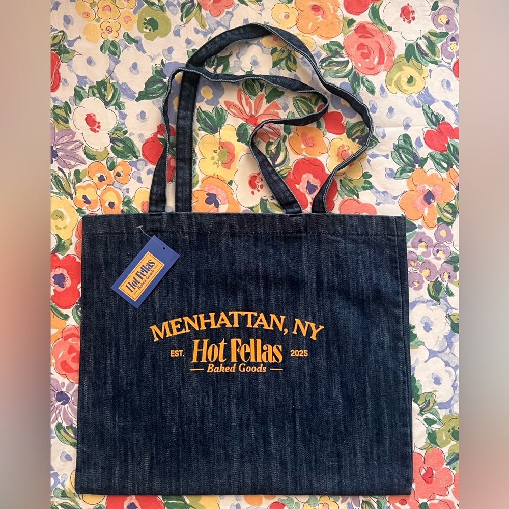 HBO “And Just Like That” Hot Fellas - Baked Goods Denim Tote (NWT)